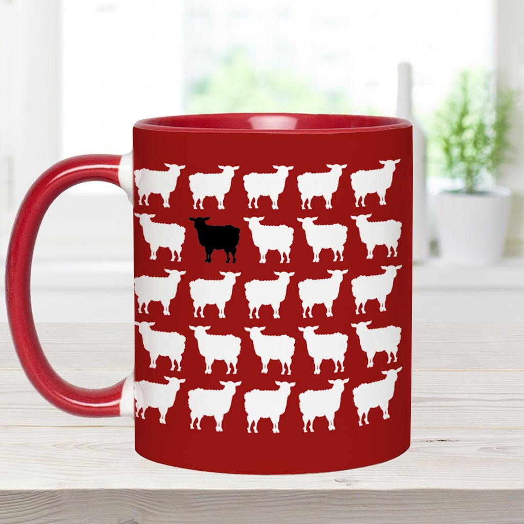 Being The Black Sheep - Personalized Family Accent Mug