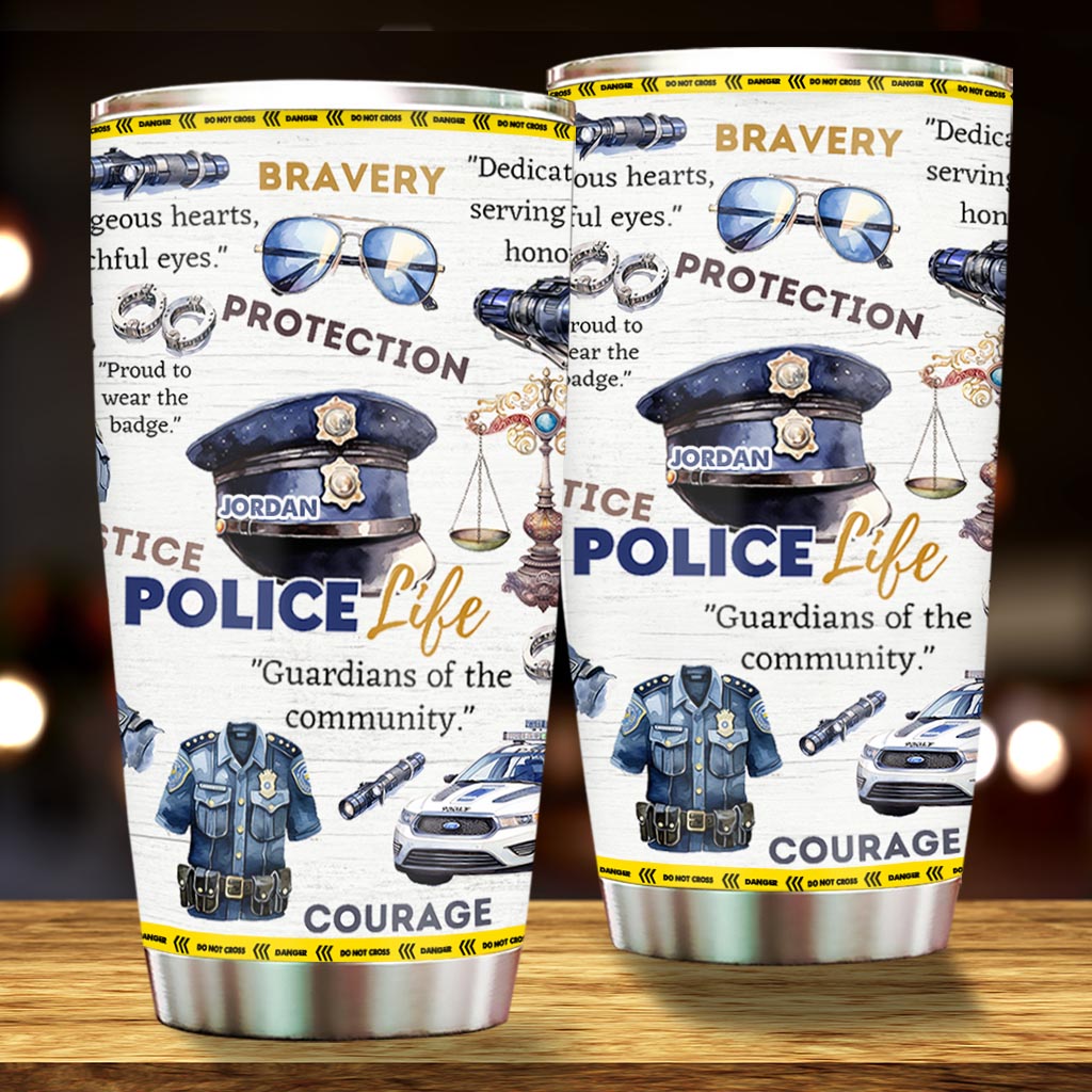 Police Officer - Personalized Police Officer Tumbler