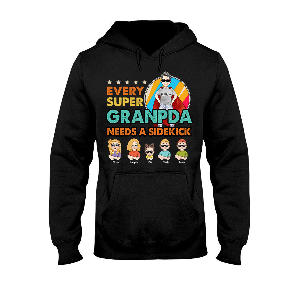 Super-Papa, Superheld – Geschenk für Papa, Opa, Onkel, Bruder – Personalisiertes T-Shirt und Hoodie