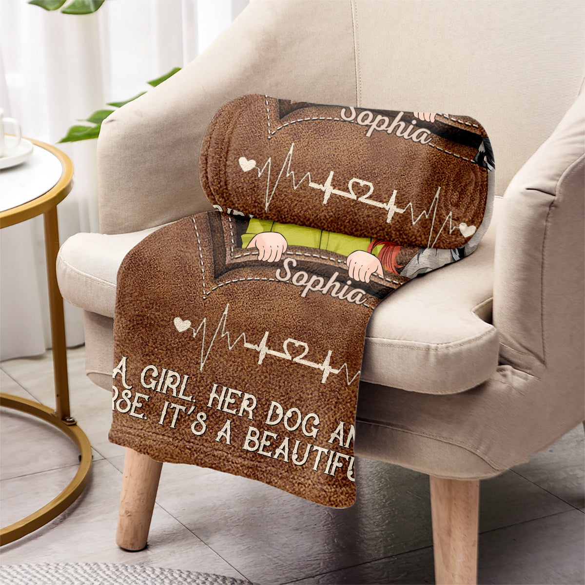 Positive Affirmationen Schmetterling - Personalisierte Schmetterlingsdecke