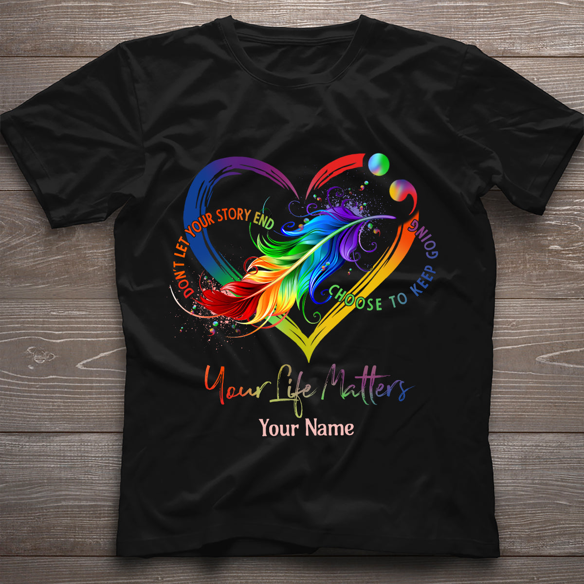 Dein Leben zählt – Personalisiertes T-Shirt und Hoodie zur Suizidprävention