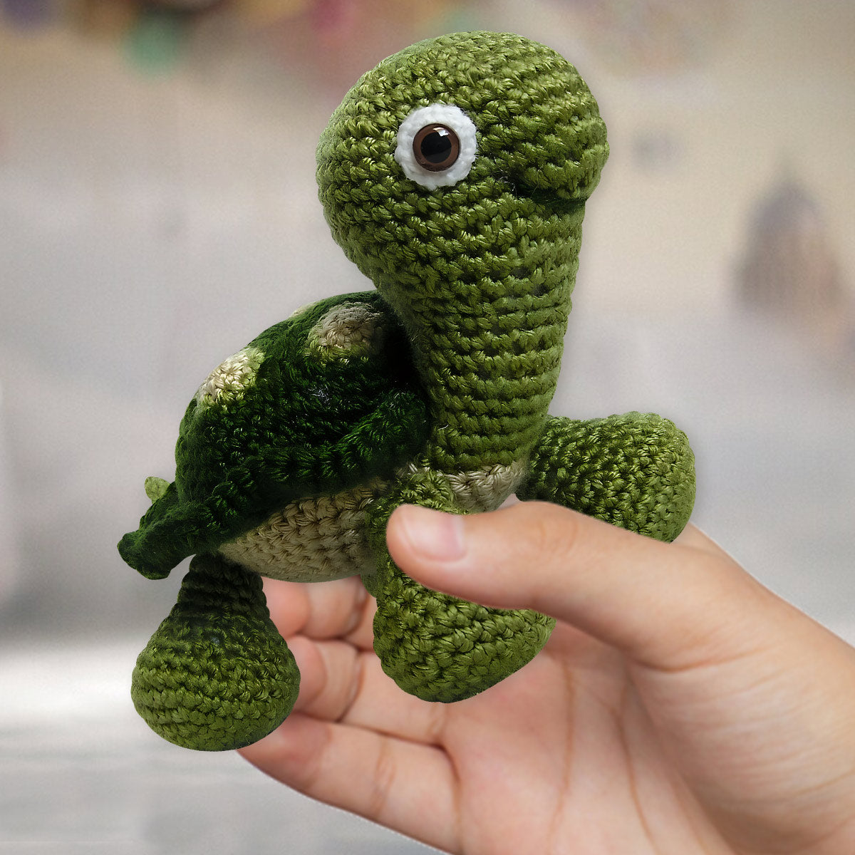 Babyschildkröte – handgestrickte Schildkrötenpuppe