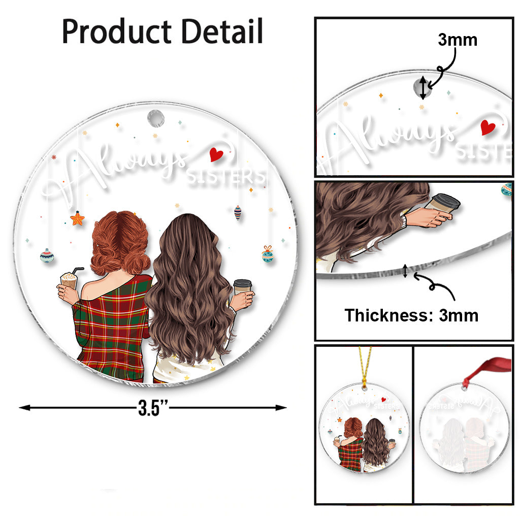 Immer beste Freundinnen – Personalisierter transparenter Anhänger für beste Freundinnen