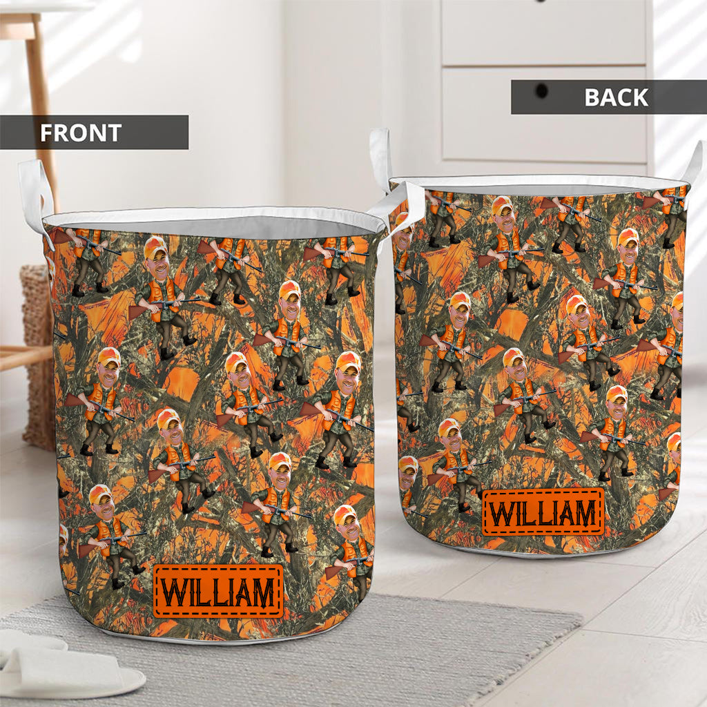 Photo Inserted Hunter - Personalized Hunting Storage Basket