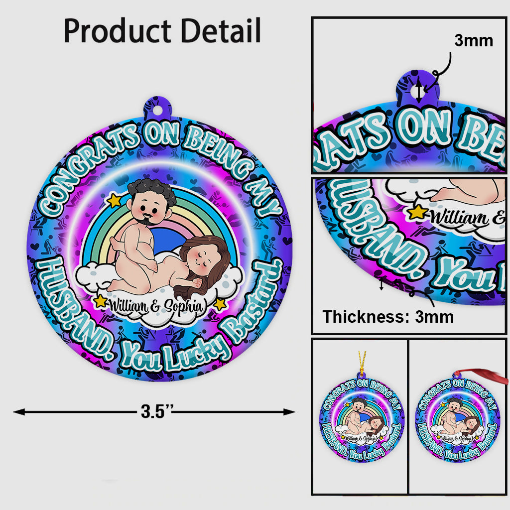 Glückwunsch, dass du mein Ehemann bist – Geschenk für Freund/Freundin – personalisierter Weihnachtsschmuck