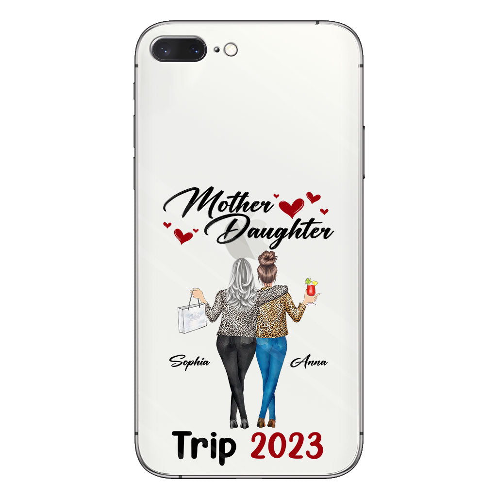 Liebe Pferde – Personalisierte transparente Handyhülle für Mütter