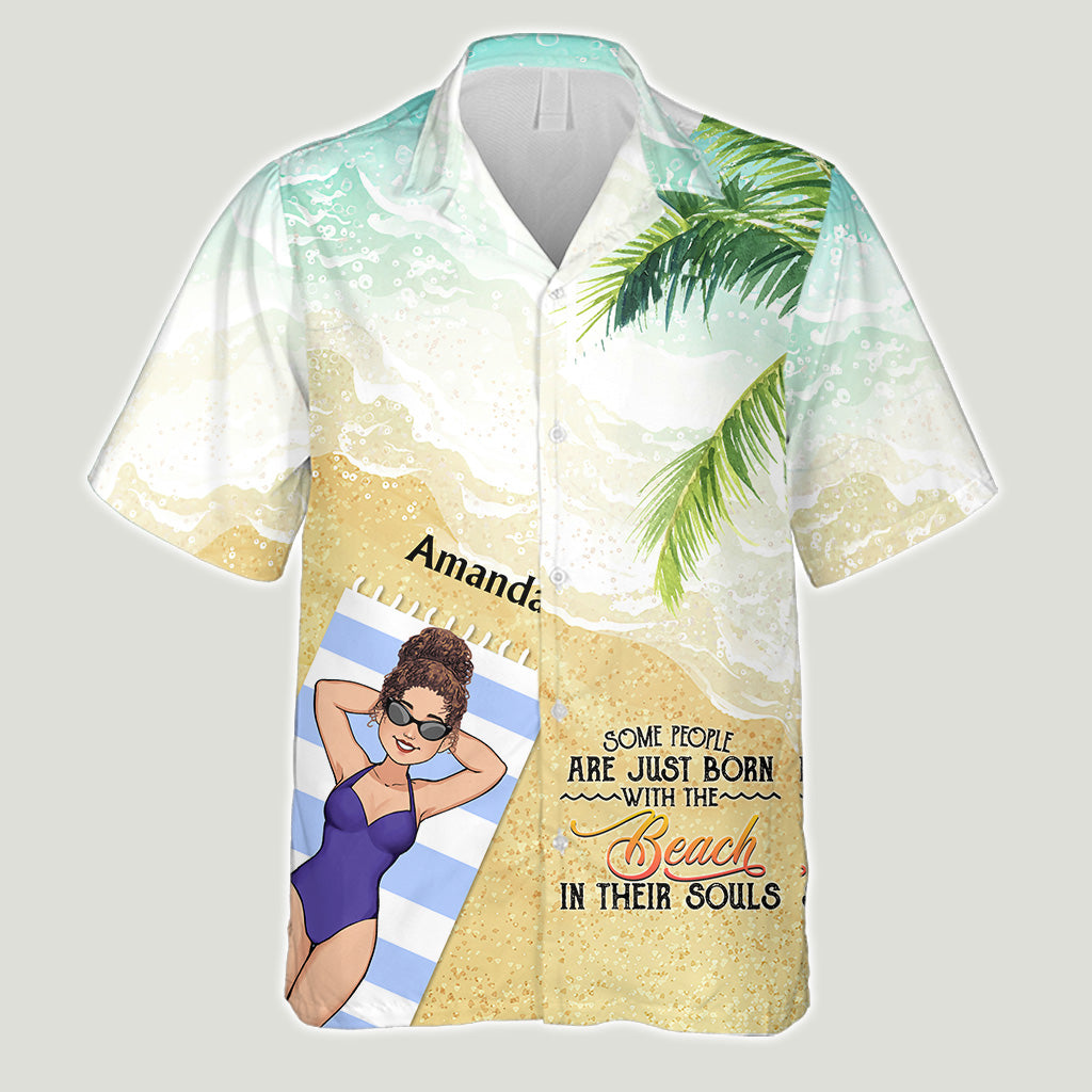 Der Strand ruft und ich muss gehen – Geschenk für Meeresliebhaber für Freunde, Schwester, Freundin, Ehefrau, Mutter, Bruder, Vater, Ehemann, Freund – Personalisiertes Hawaiihemd