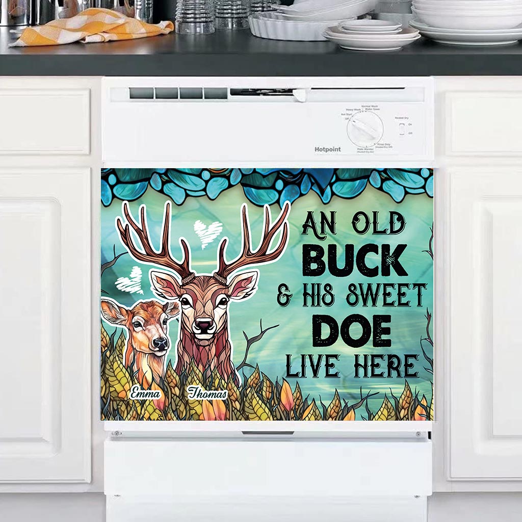Live Here - Personalized Hunting Dishwasher Cover