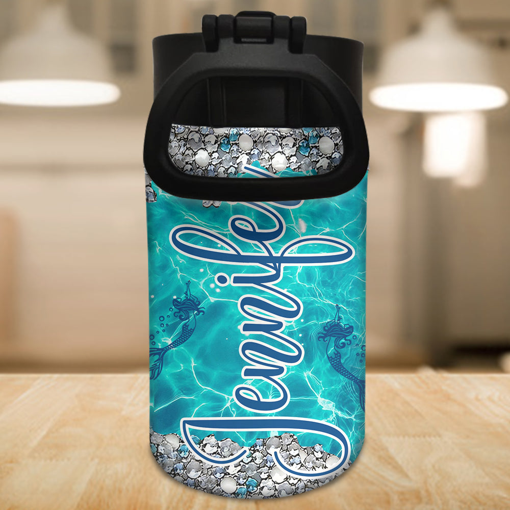 Little Mermaid - Personalized Family Kids Water Bottle