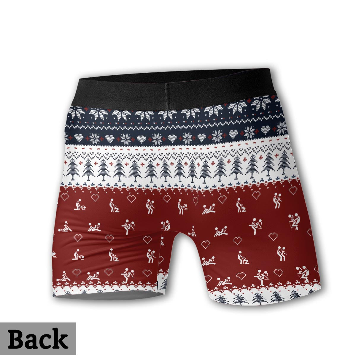 I Love Her P I Love His D - Personalized Couple Women Briefs & Men Boxer Briefs