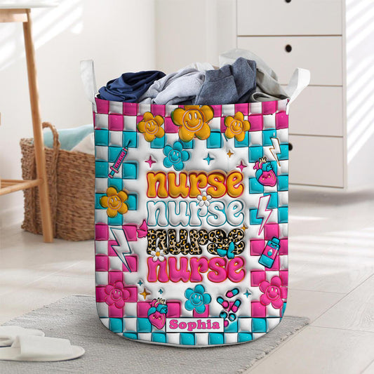 Nurse Life - Nurse gift for mom, her, wife, girlfriend, friend - Personalized Storage Basket