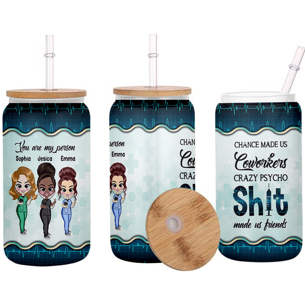 Zufall hat uns zu Kollegen gemacht – personalisiertes Pflege-Dosenglas