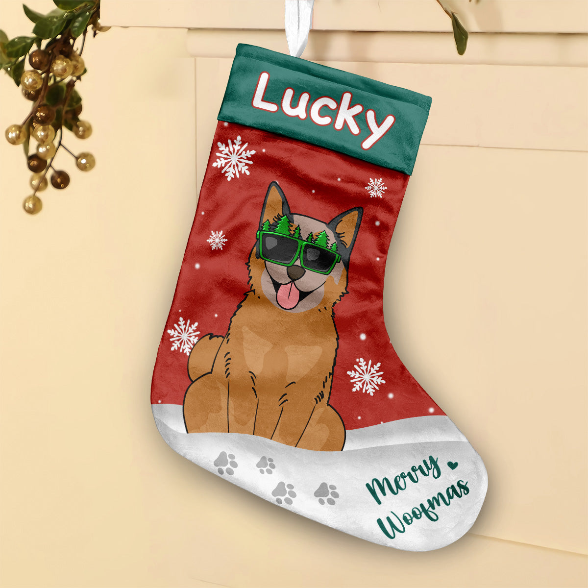 Fröhliche Hundeweihnachten – personalisierte Weihnachtsstrümpfe für Hunde