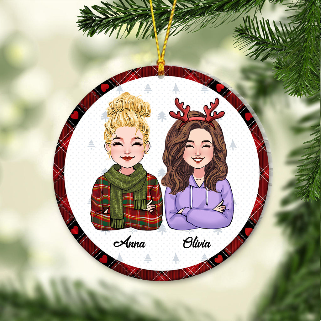 Ein Job hat uns zu Kollegen gemacht – Personalisierter Kollegen-Weihnachtsbaumschmuck