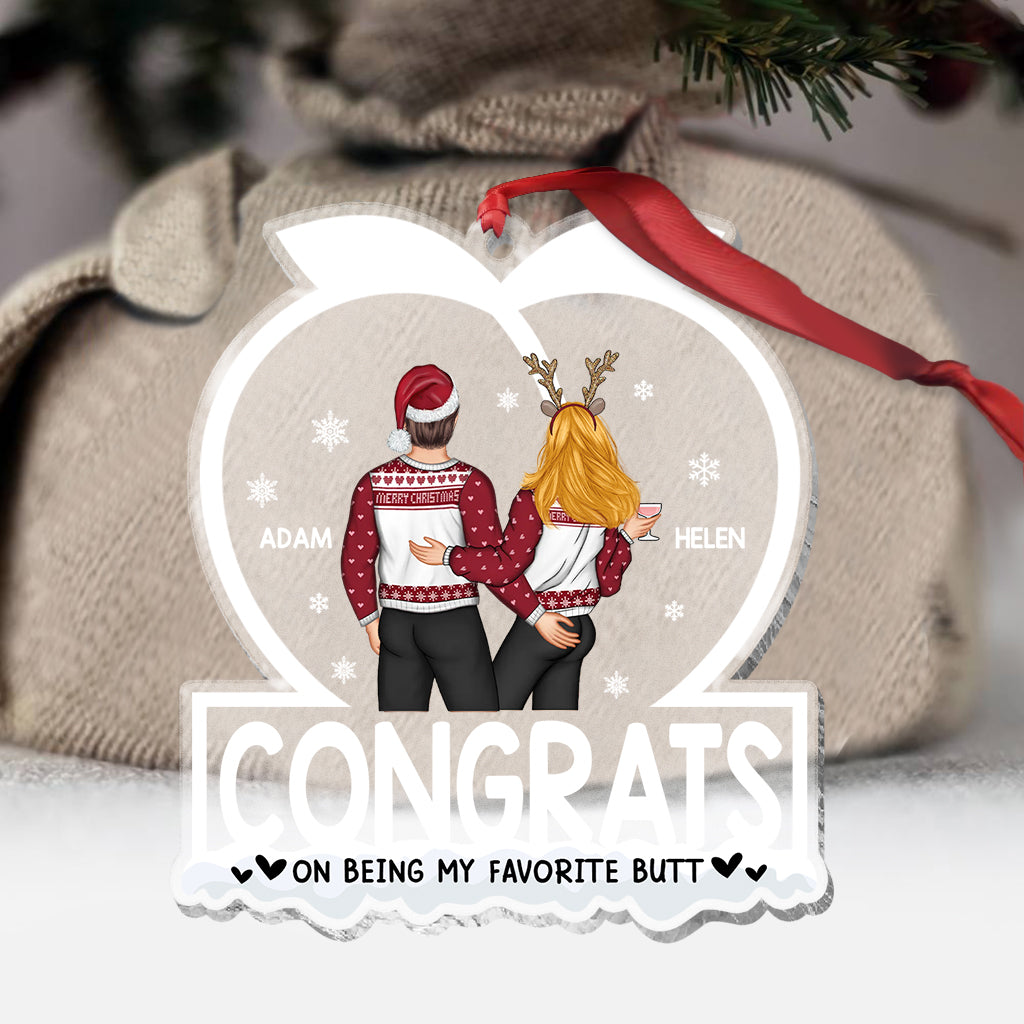 Herzlichen Glückwunsch, dass du mein Liebling bist! – Geschenk für Ehemann, Ehefrau, Freund, Freundin – Personalisierter transparenter Schmuck