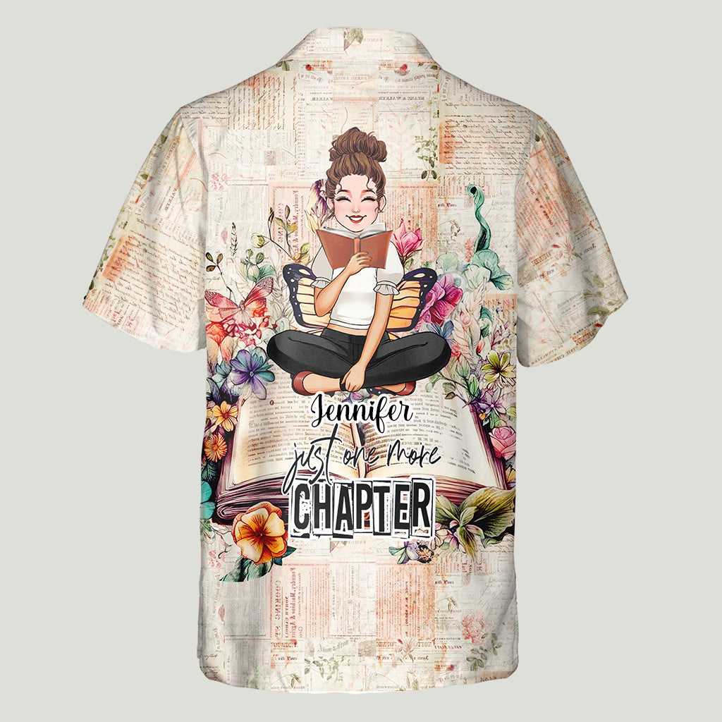 Just One More Chapter - Personalized Book Hawaiian Shirt