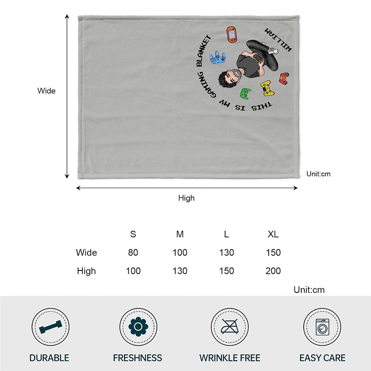 Das ist meine Gaming-Decke – personalisierte Videospiel-Decke