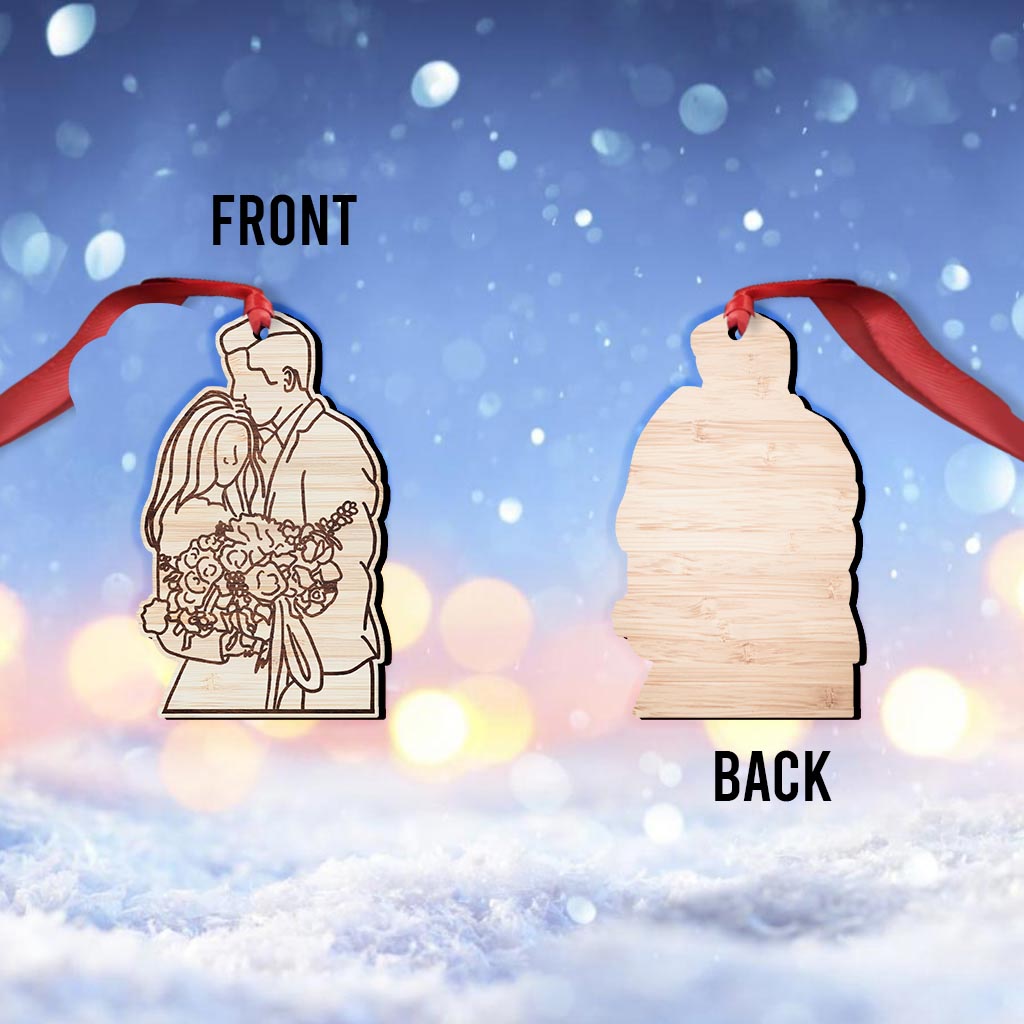 Paarzeichnung (Strichzeichnung) – Personalisierter Paarschmuck