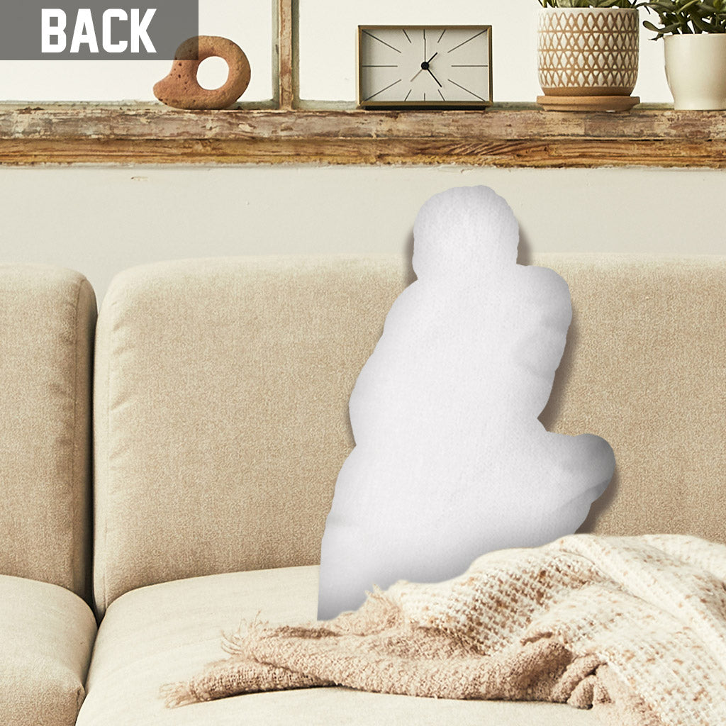 Personalisiertes Kissen in Form eines Vaters – mit Fotomotiv