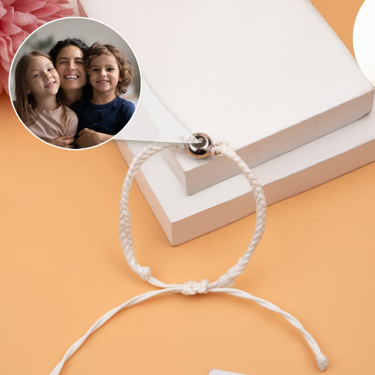 „Beste Mama aller Zeiten“ – Personalisiertes Mutter-Projektionsarmband