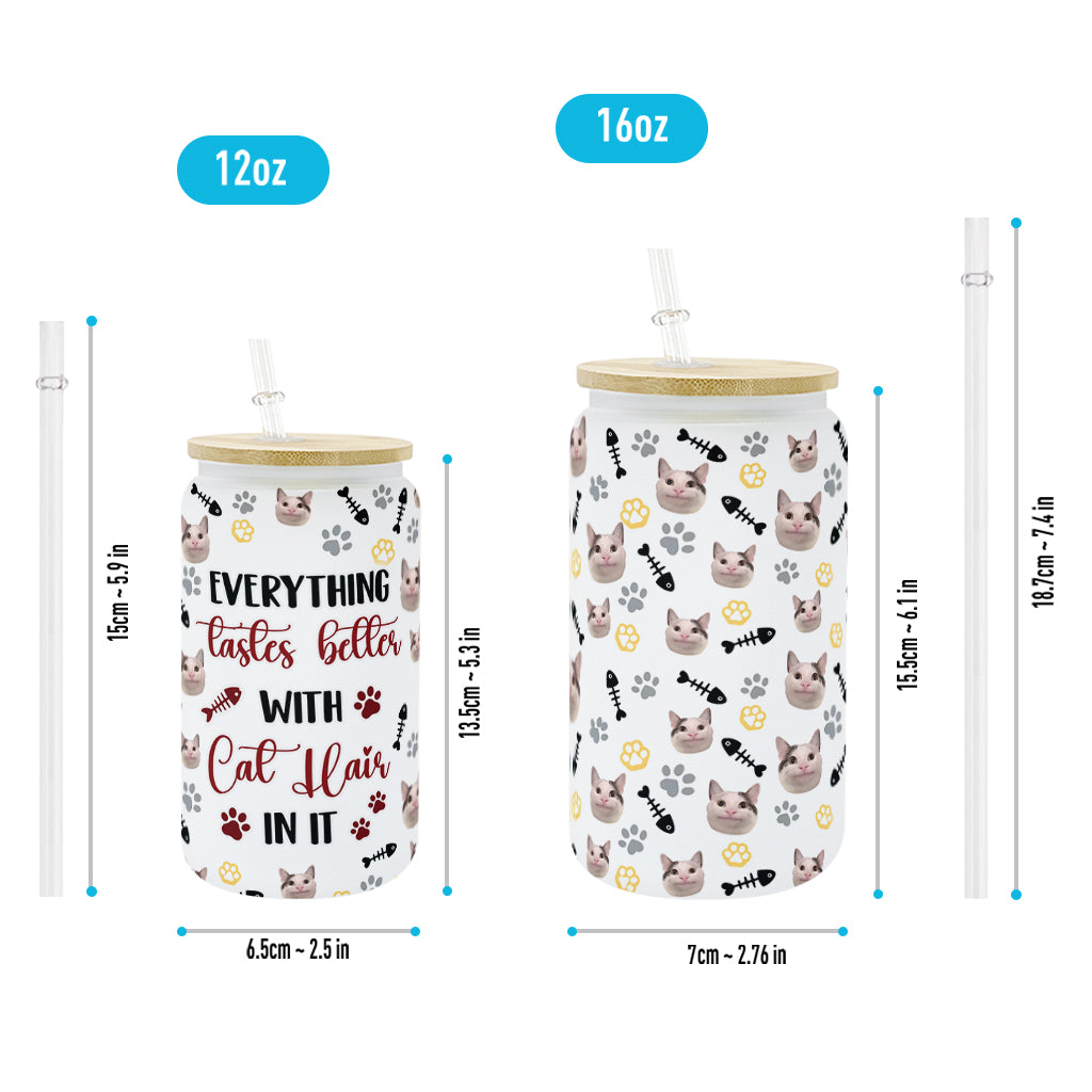 Alles schmeckt besser – personalisiertes Katzen-Dosenglas