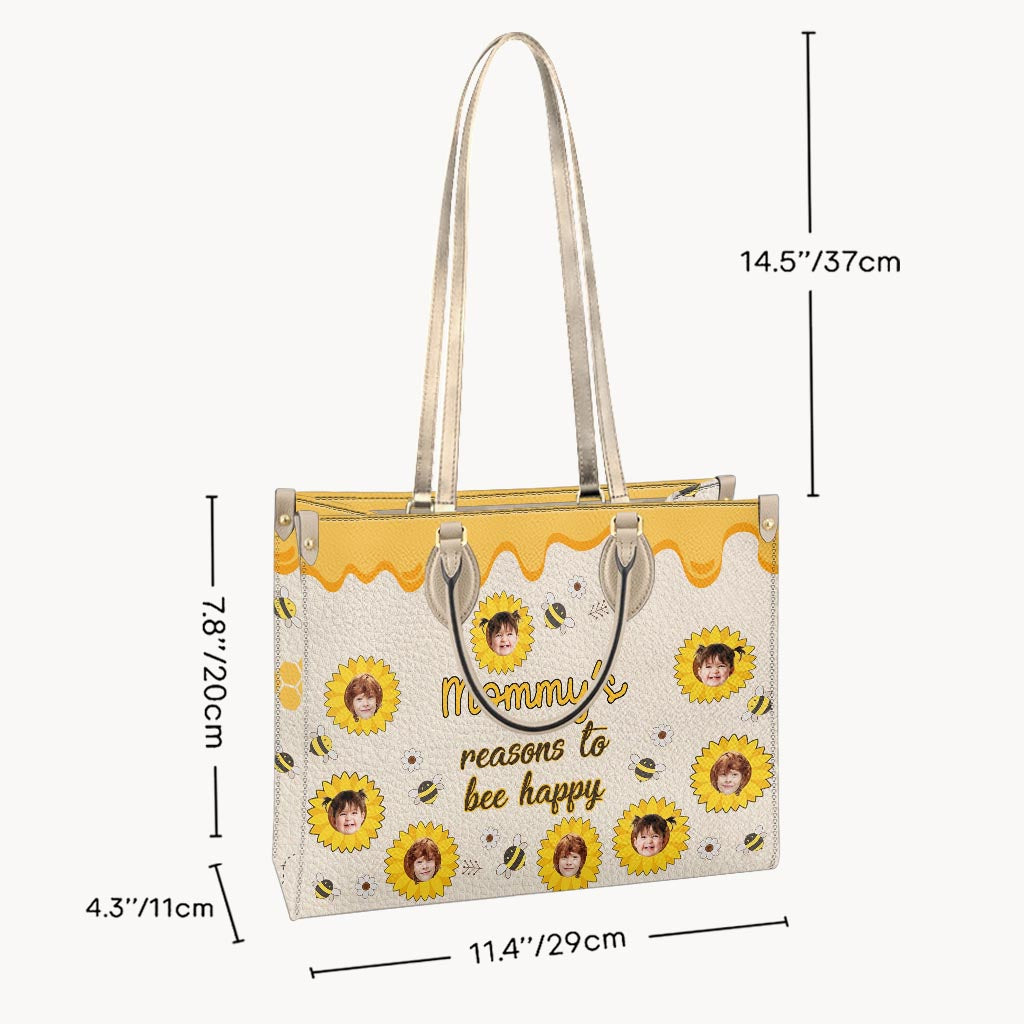 Nana's Reasons – Geschenk für Oma und Mama – Personalisierte Lederhandtasche