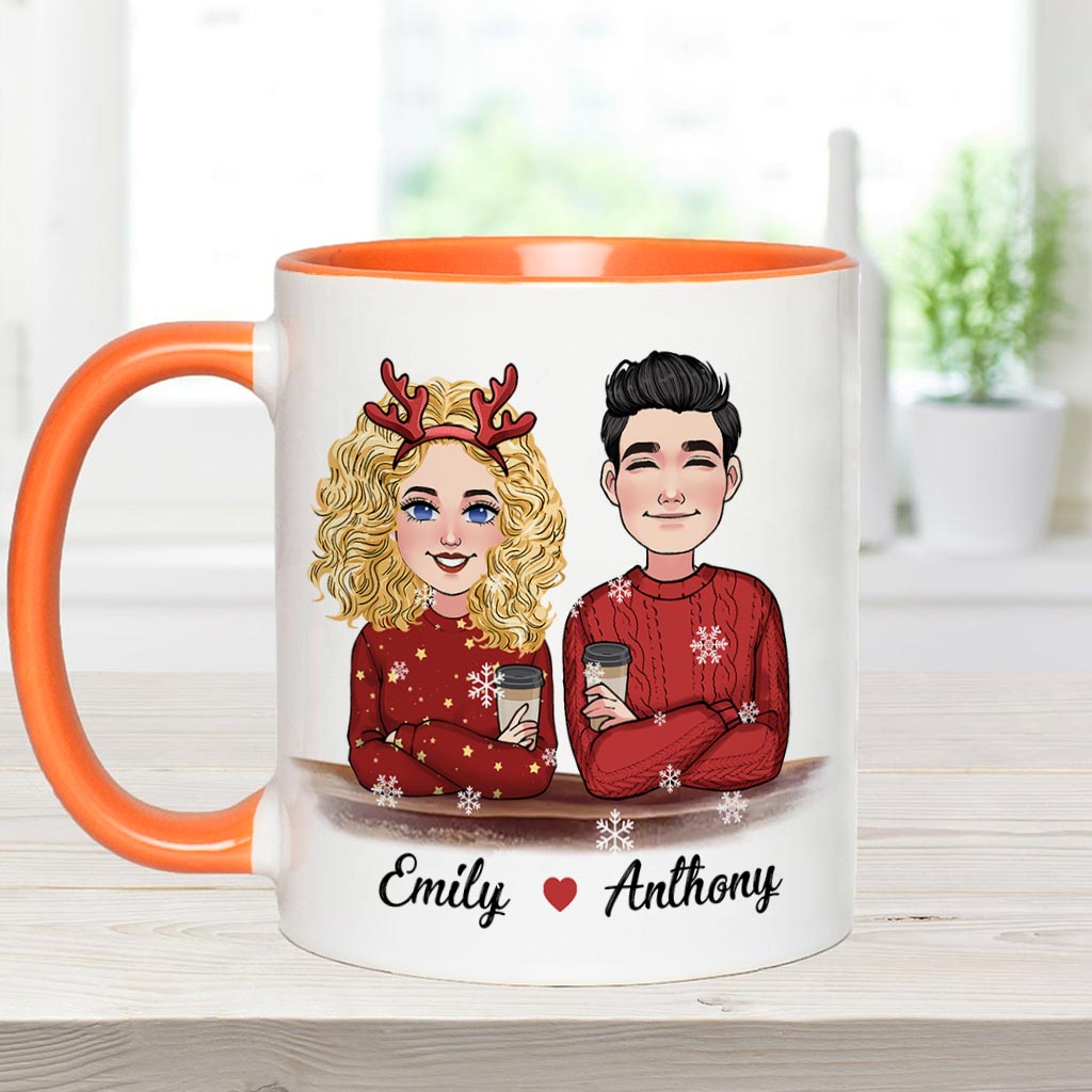 Alles, was ich mir zu Weihnachten wünsche, bist du – Personalisierte Tasse für Paare
