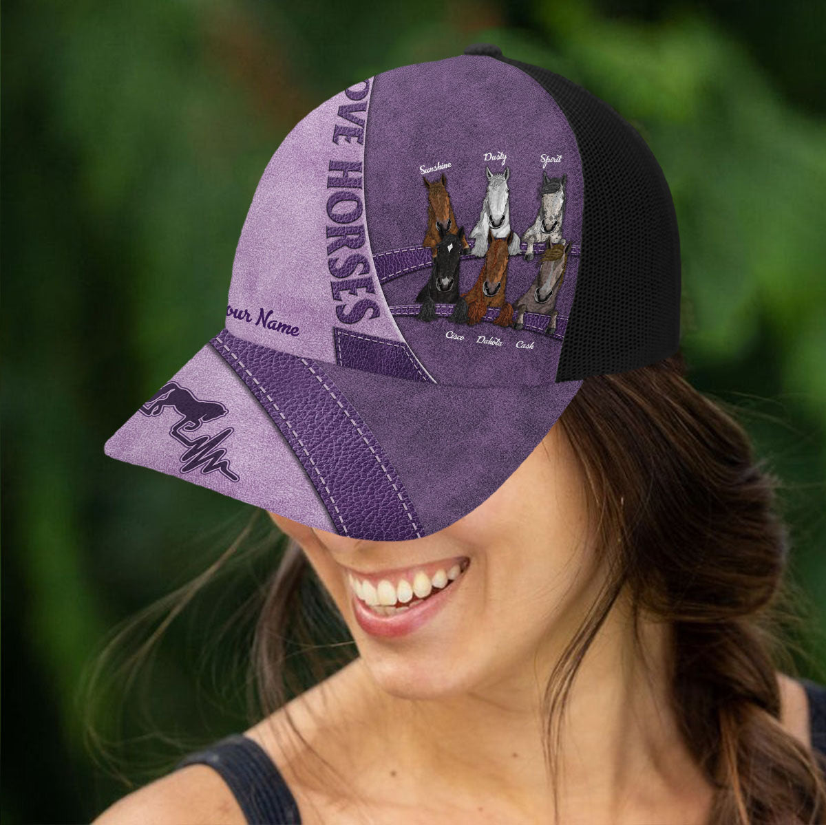 Liebe Pferde – Personalisierte Truckerkappe mit Pferdemotiv