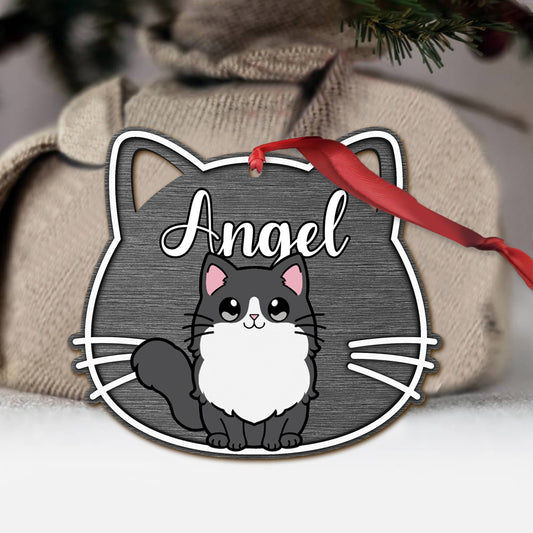 Miau-Weihnachten – Personalisierter Katzenanhänger