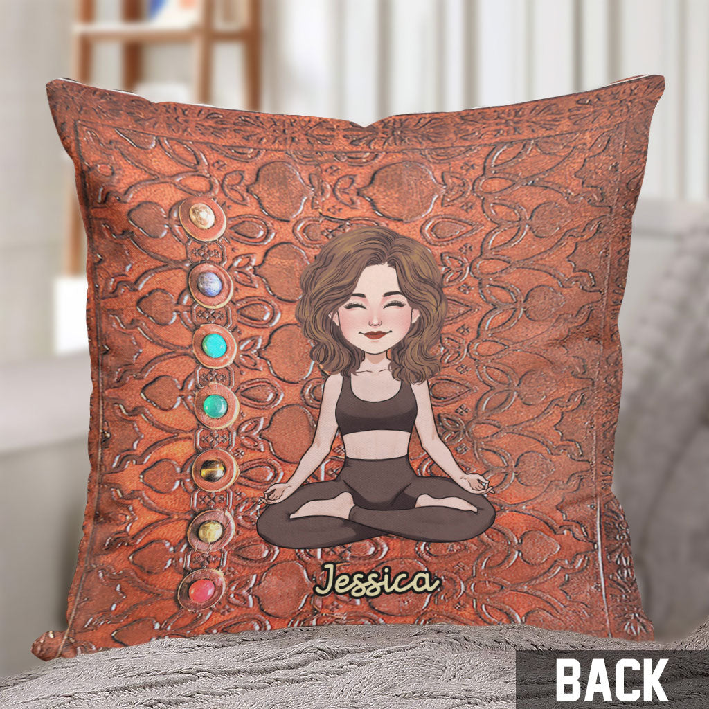 Namaste – Personalisiertes Yoga-Kissen