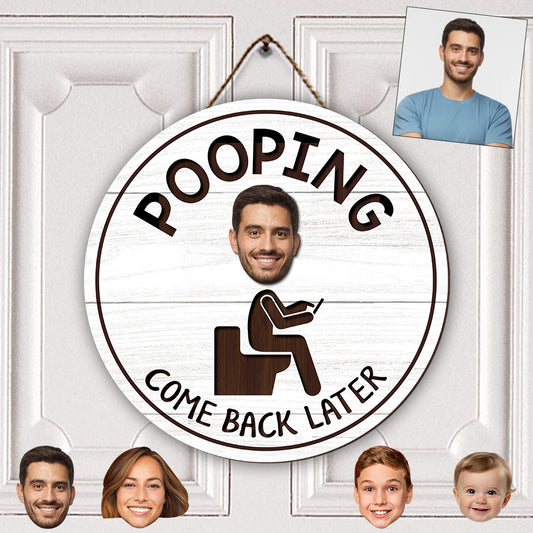 Lustiges Badezimmerschild – Personalisiertes, austauschbares Holzschild für Paare