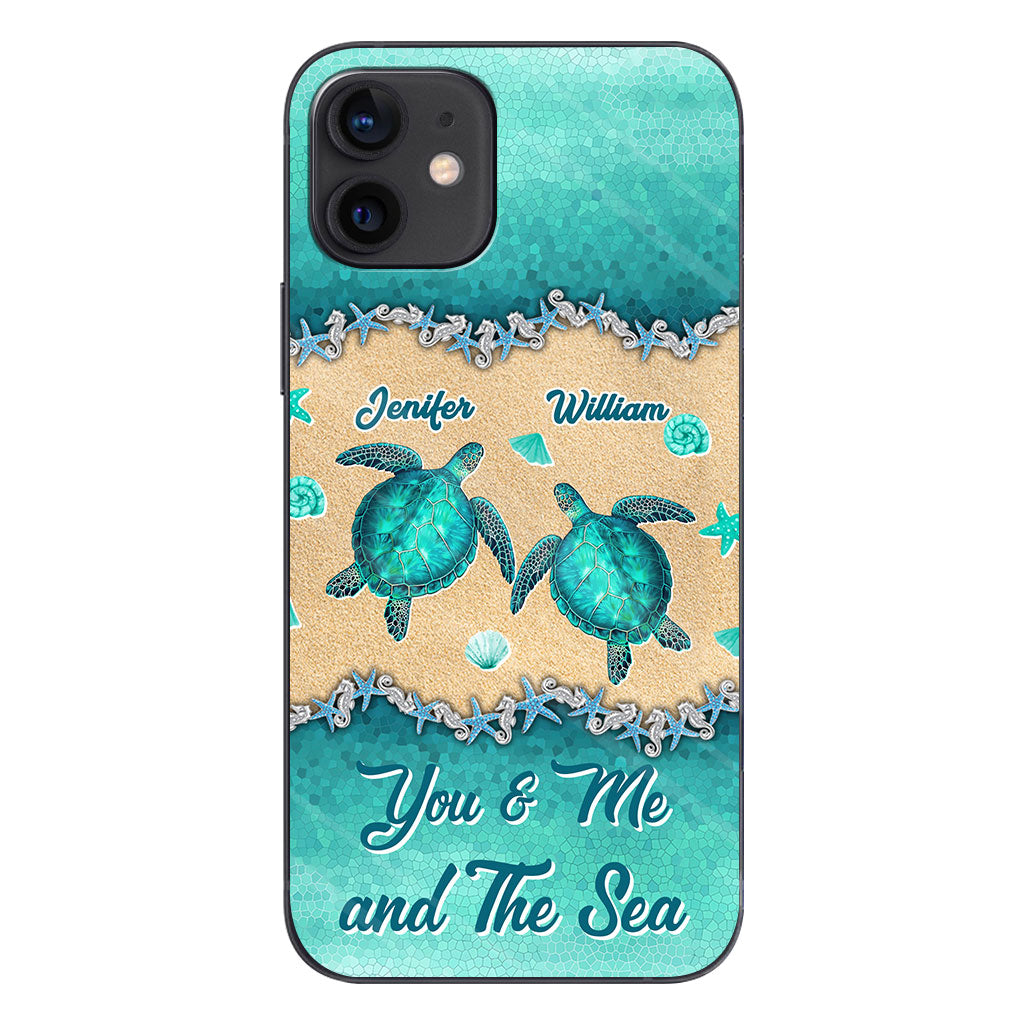 Salty Lil' Beach - Personalized Turtle Phone Case