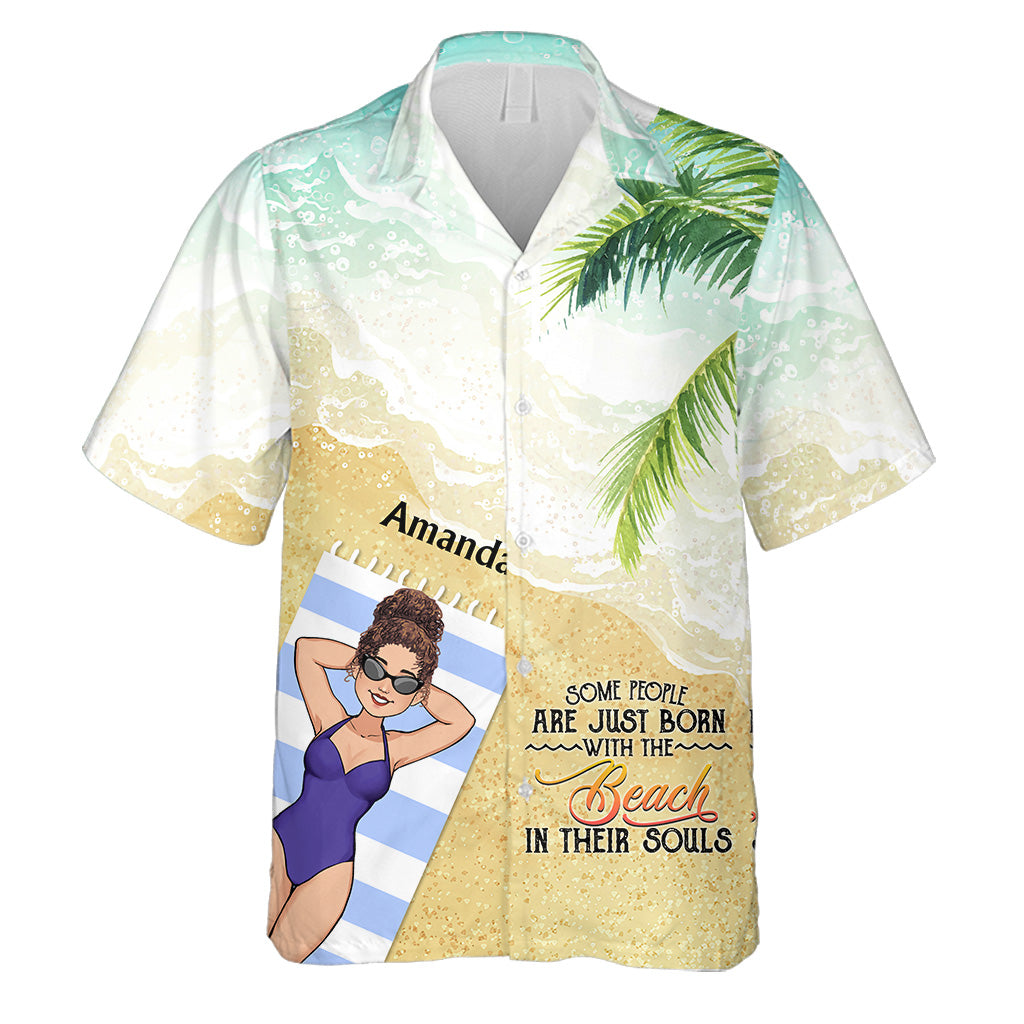 Der Strand ruft und ich muss gehen – Geschenk für Meeresliebhaber für Freunde, Schwester, Freundin, Ehefrau, Mutter, Bruder, Vater, Ehemann, Freund – Personalisiertes Hawaiihemd