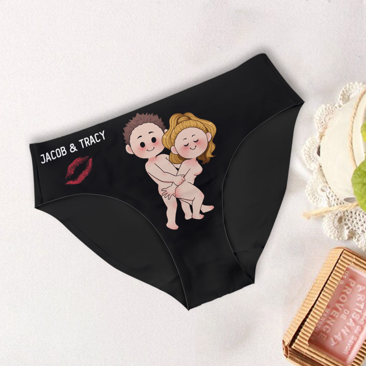 To-Do-Liste – Personalisierte Damen-Slips und Herren-Boxershorts für Paare