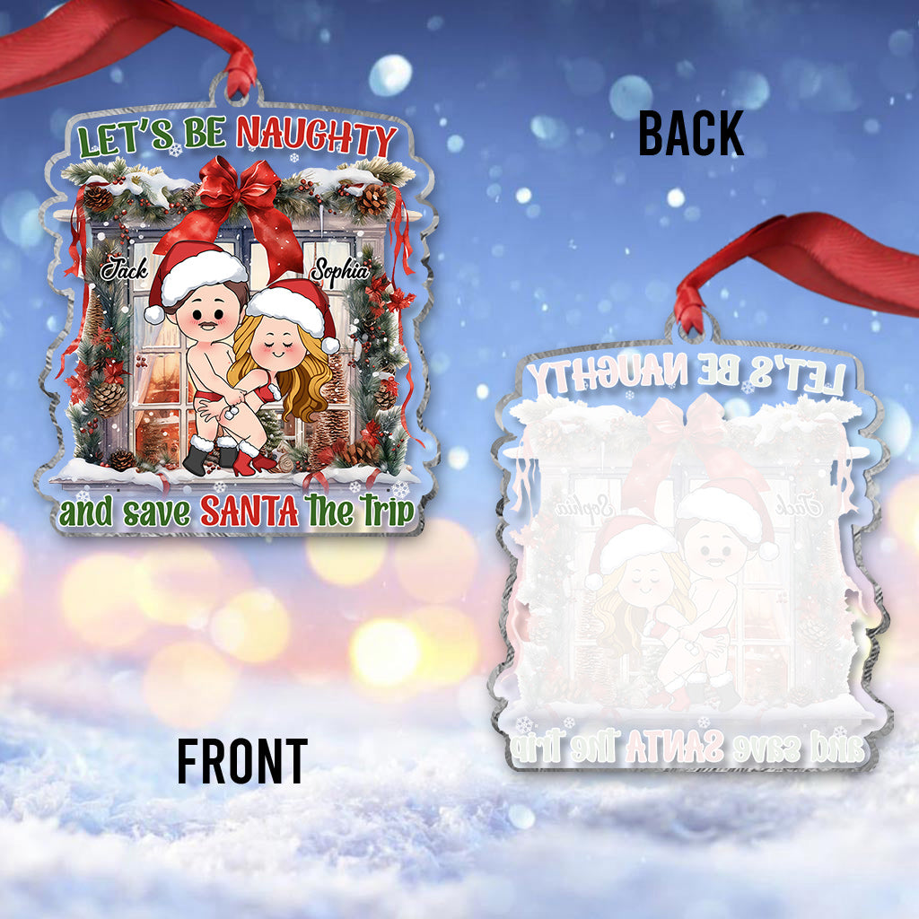 Lasst uns frech sein – Personalisierter transparenter Pärchen-Anhänger