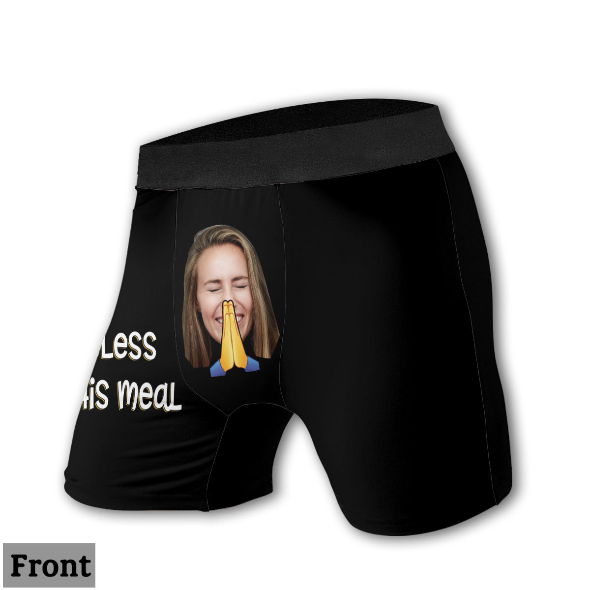 Bless This Meal – Personalisierte Slips für Paare (Damen) & Boxershorts für Herren