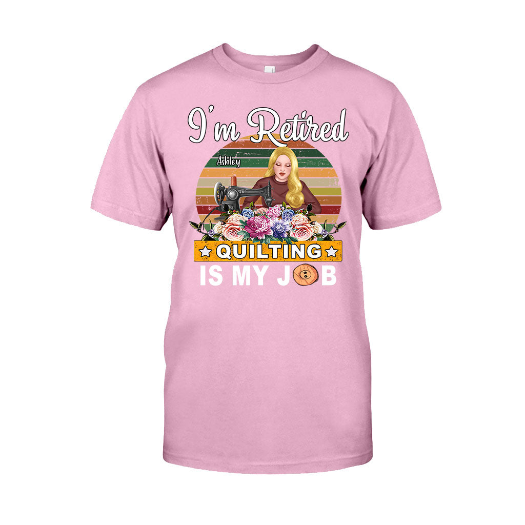 Quilten ist mein Beruf – Personalisiertes Quilt-T-Shirt und Hoodie