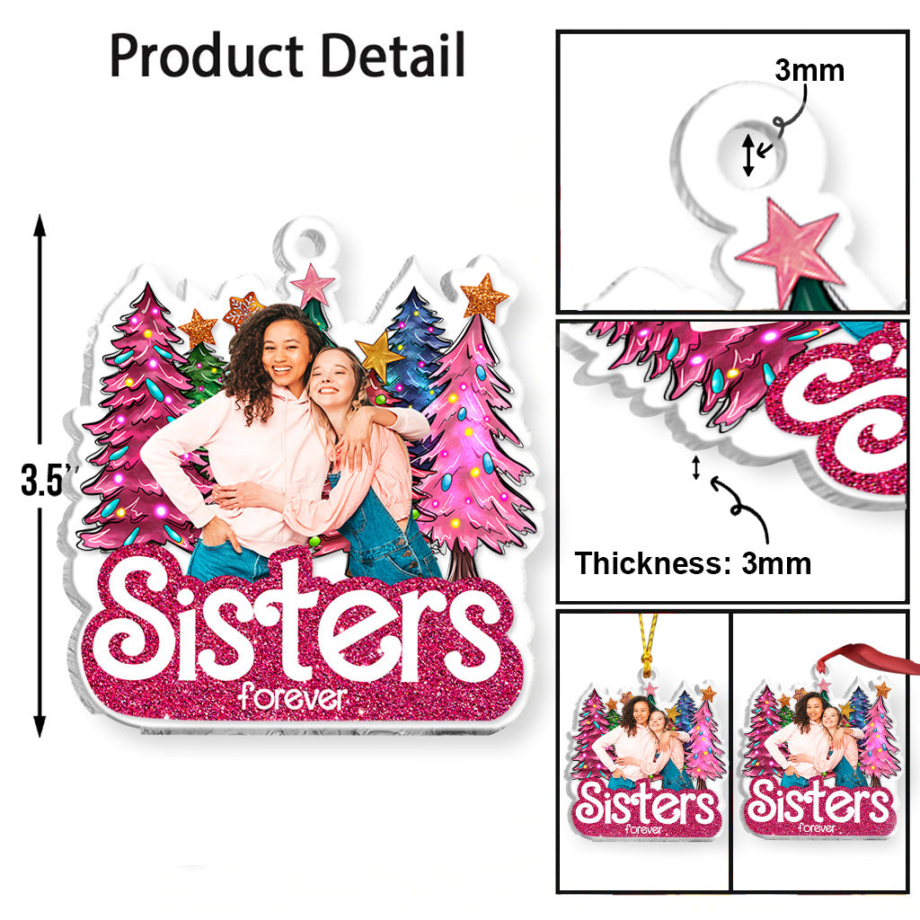 Schwester für immer – Geschenk für eine Freundin – Personalisierter transparenter Schmuck
