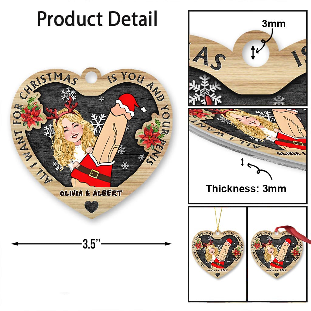 Alles, was ich mir zu Weihnachten wünsche, bist du – Personalisierter Weihnachtsschmuck für Paare