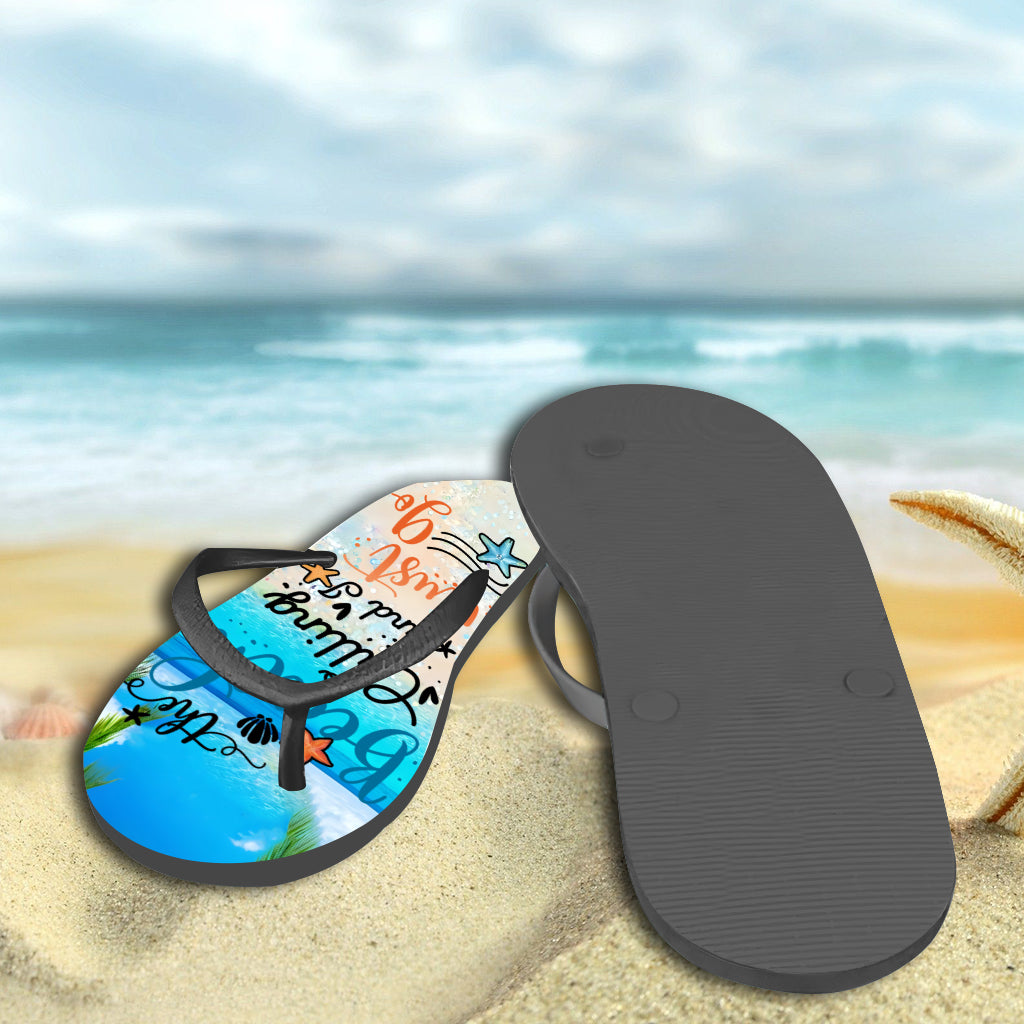 The Beach Is Calling - Personalized Sea Lover Flip Flops