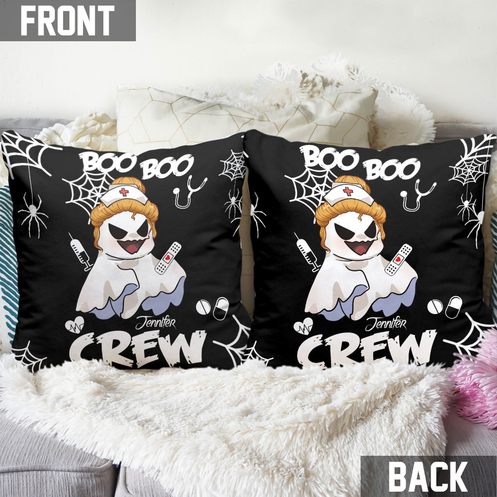 Boo Boo Crew - Personalized Nurse Throw Pillow