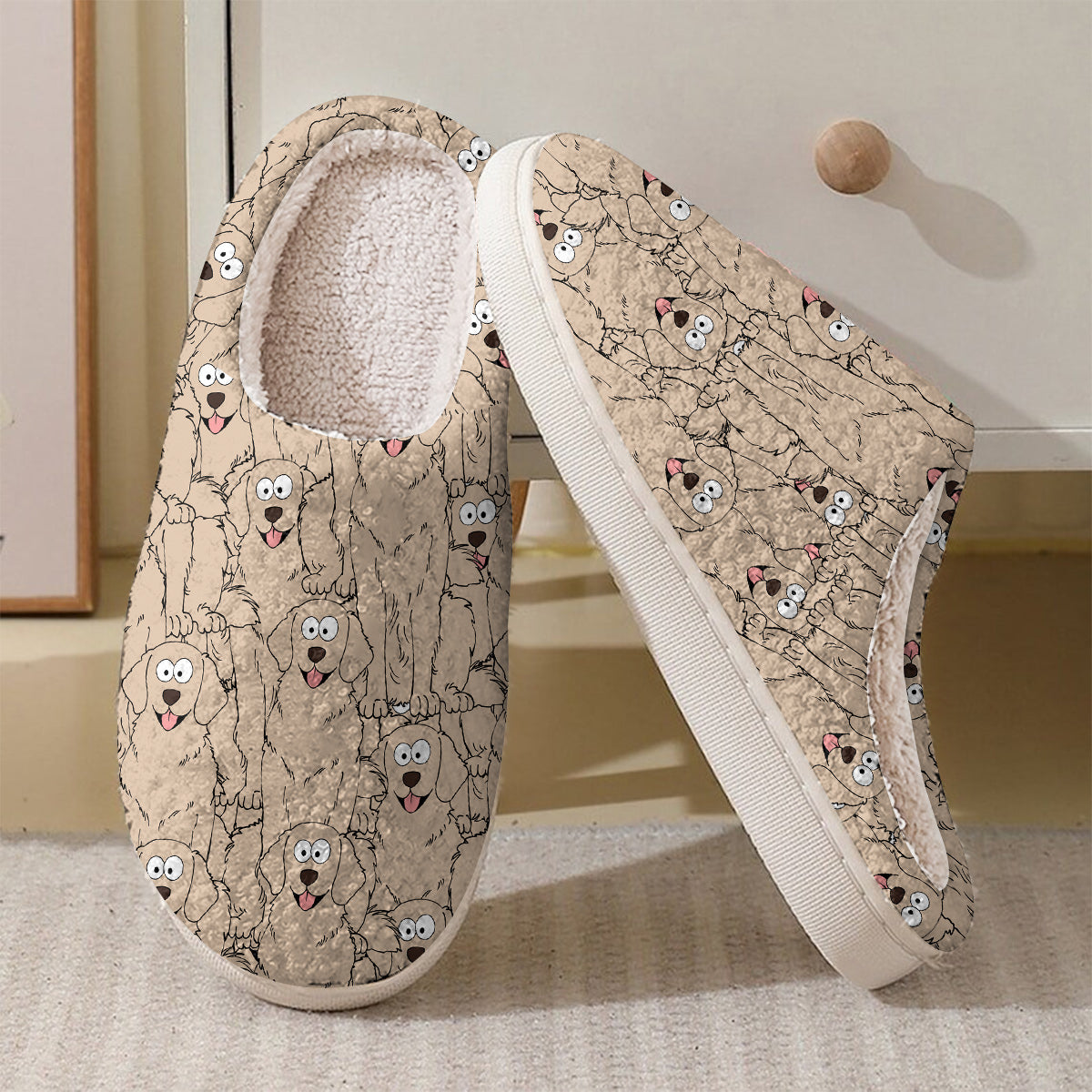 Funny Dog Cat Faces For Pet Lovers - Personalized Cat Slippers