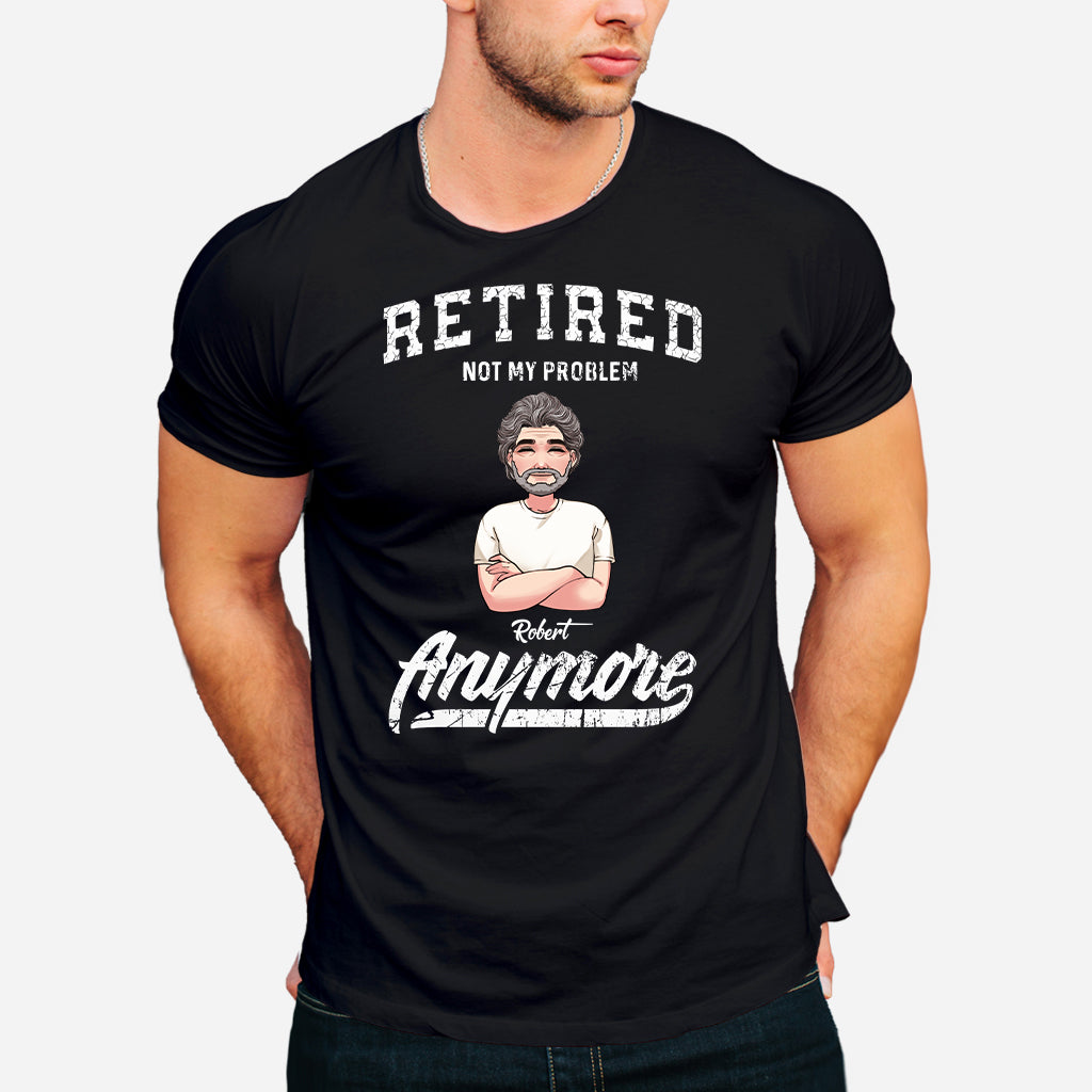 „Im Ruhestand – nicht mehr mein Problem“ – Personalisiertes Rentner-T-Shirt & Hoodie