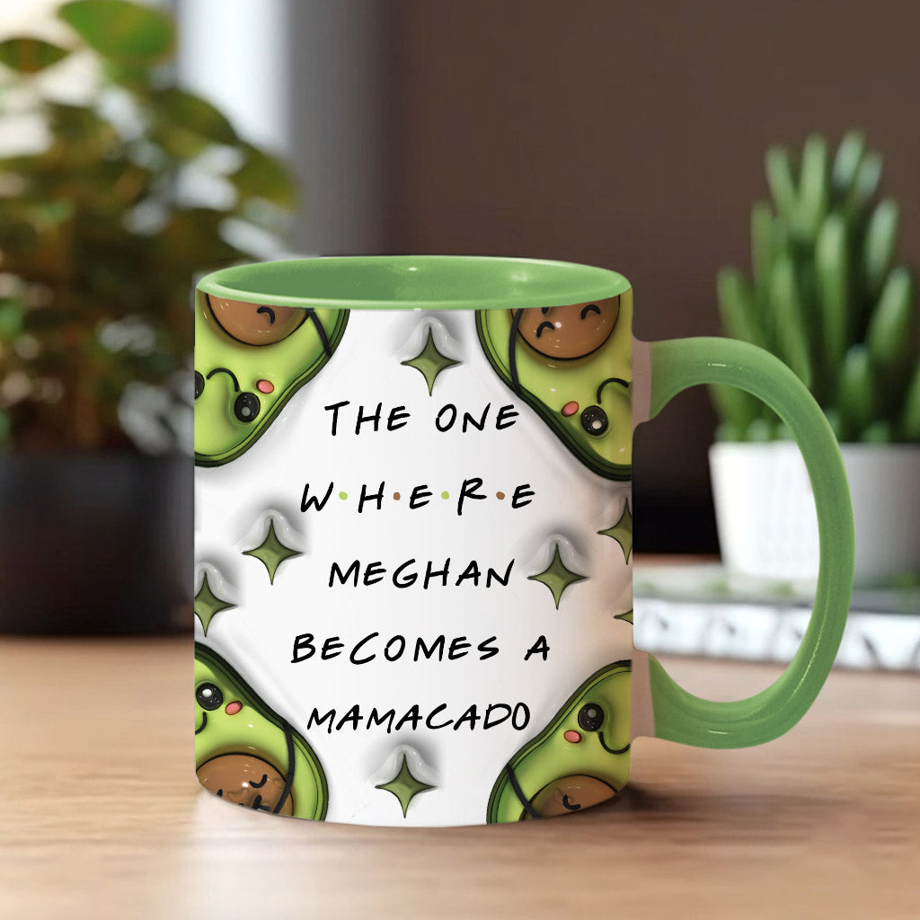 Mamacado - Personalized Pregnancy Accent Mug