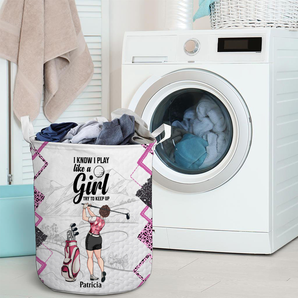 Golfunterricht – Golfgeschenk für sie, Freundin, Ehefrau, Tochter – Personalisierter Aufbewahrungskorb