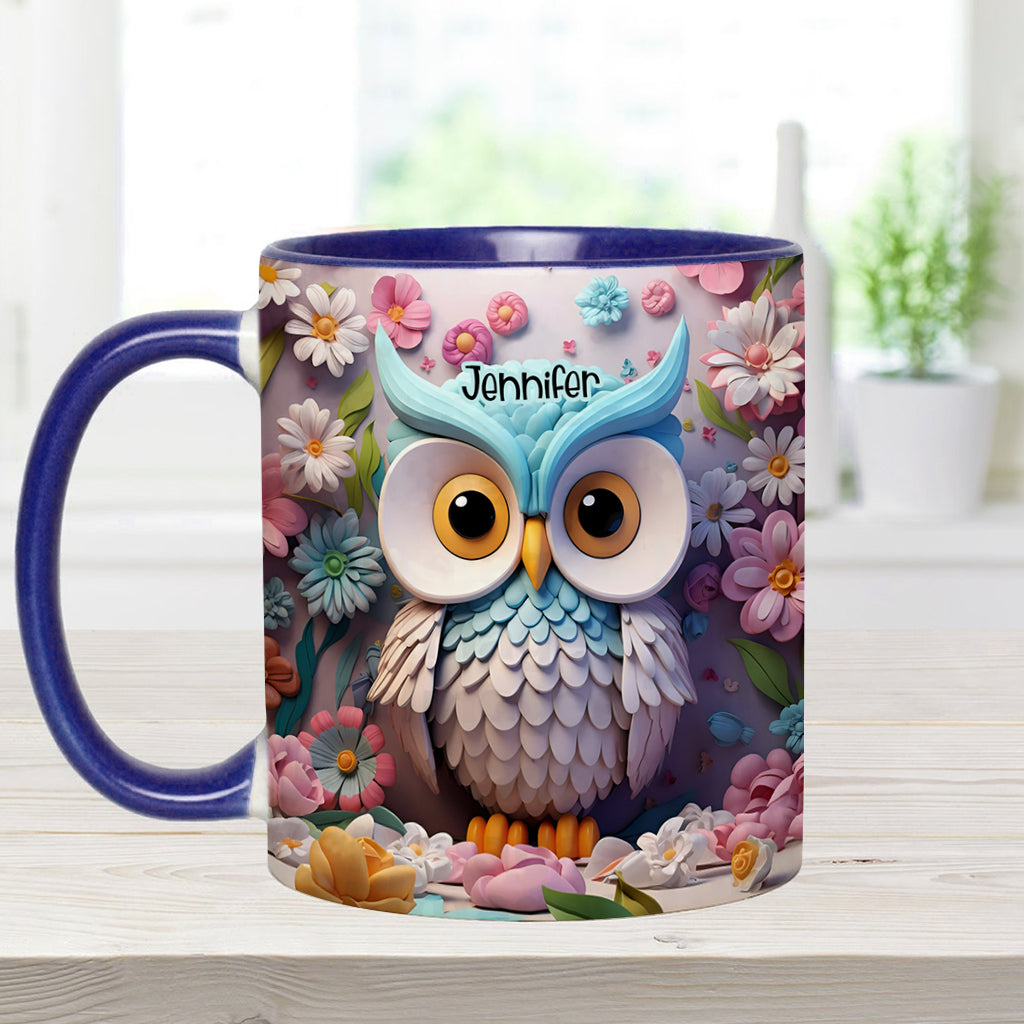 Coole Eule – Personalisierte Tasse mit Eulenmotiv