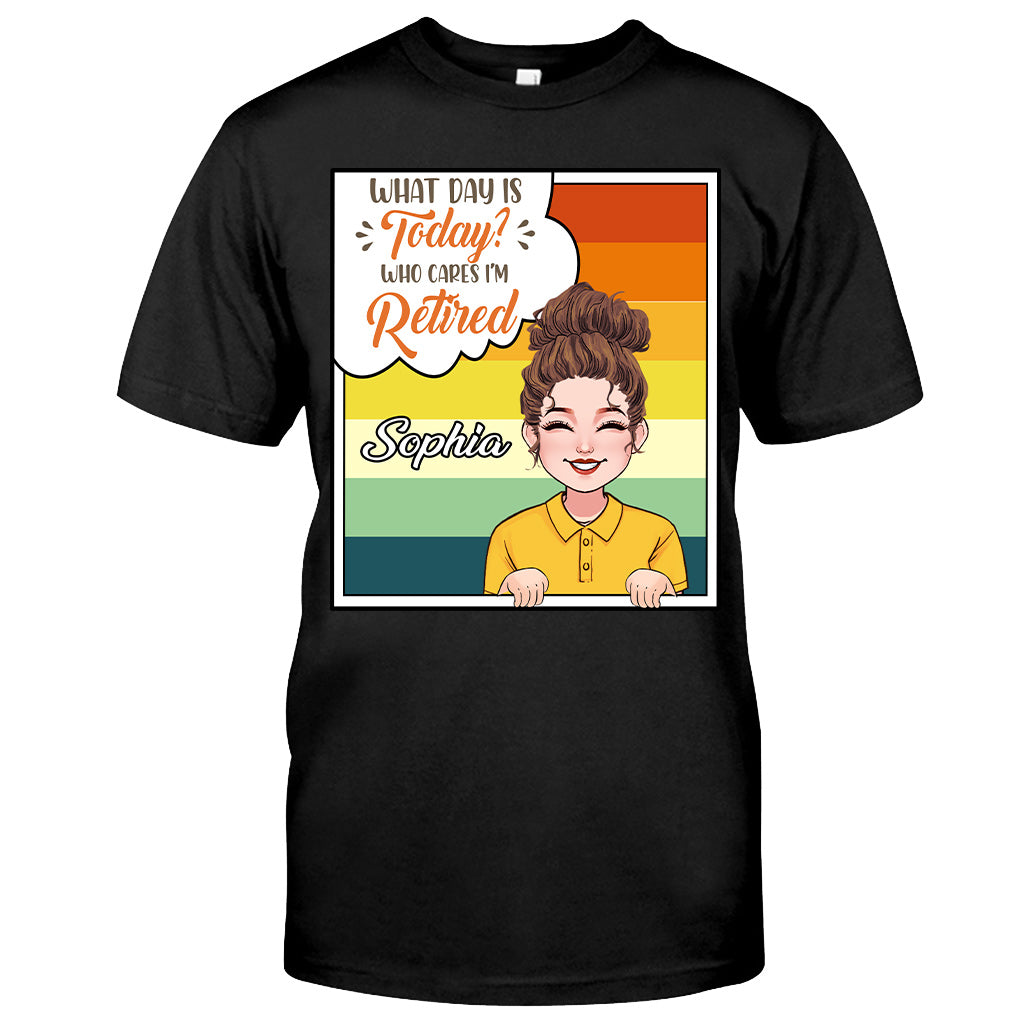Welcher Tag ist heute? - Personalisiertes T-Shirt und Hoodie für Rentner