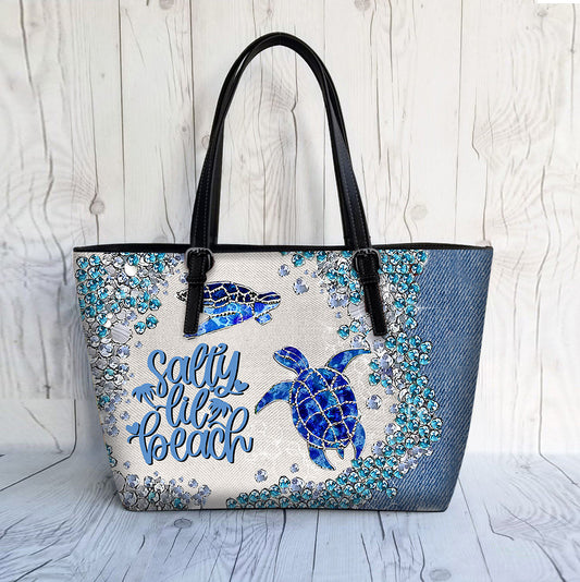 Turtle Bling – Personalisierte Tasche aus Schildkrötenleder