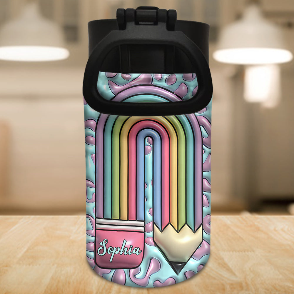 Lehrerleben – Personalisierte Trinkflasche für Lehrerkinder