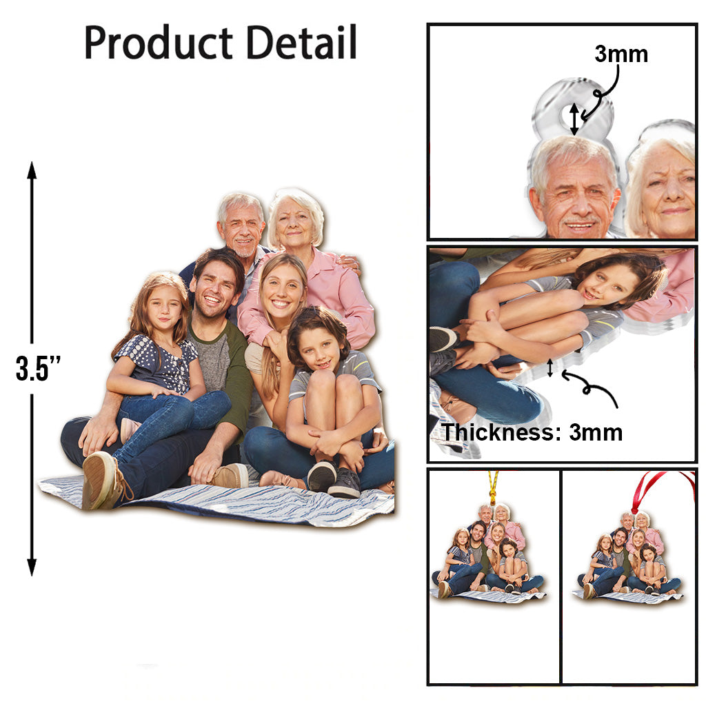 Foto hochladen – Geschenk für Großeltern – Geschenk für Oma und Opa – Personalisierter transparenter Schmuck